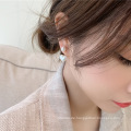 Schmuck 925 Silbernadel Einfache kleine Liebe Perlenohrringe Koreanische Schmuck Dongdamen Mädchen Netz rotes Temperament